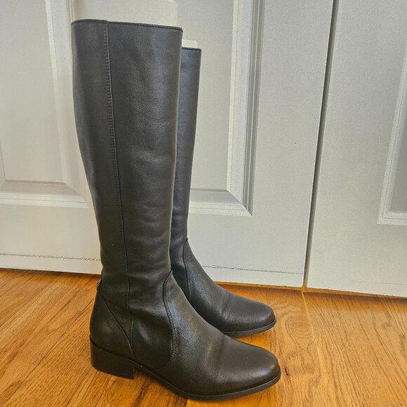 Duo Haltham Black Knee High Boots (narrow calf) - Picture 2 of 7